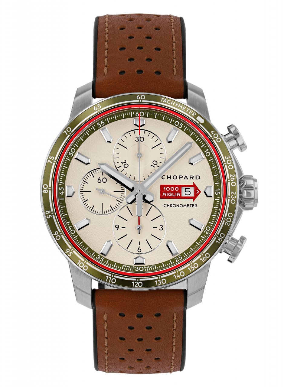 Mille Miglia GTS Limited Edition Automatic Chronograph 44mm Stainless Steel  and Leather Watch, Ref. No. 168571-3010