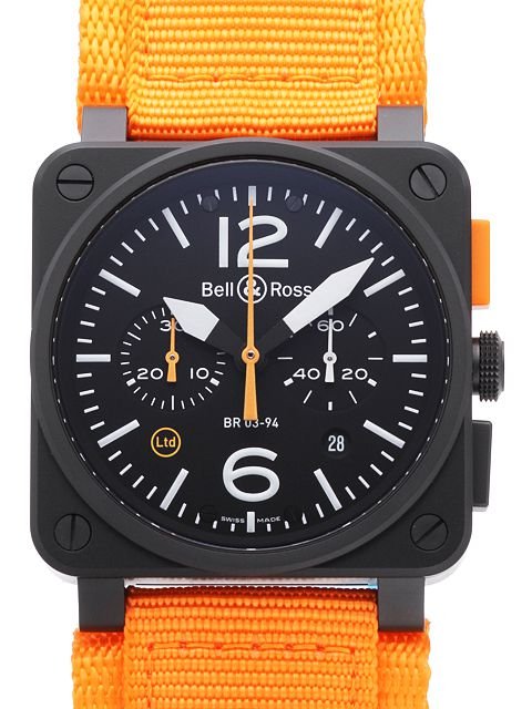 Bell Ross BR 03 94 Carbon Orange Limited Edition BR0394 O CA