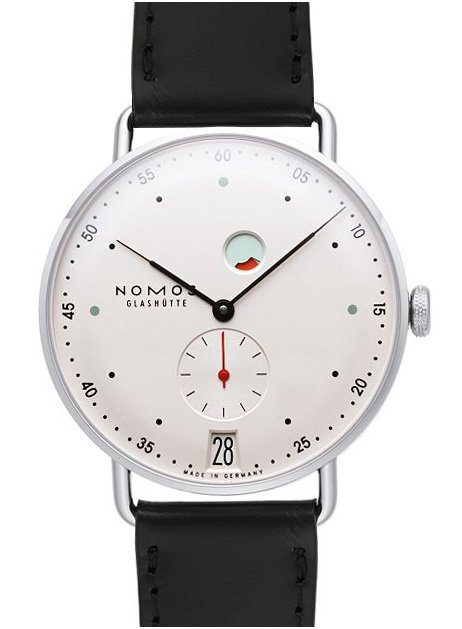 Nomos metro discount date power reserve